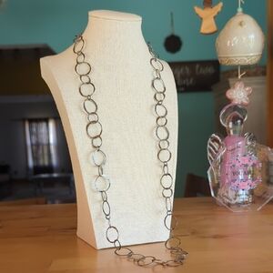 Handmade Solid 925 Sterling Silver Necklace 32" Adjustable